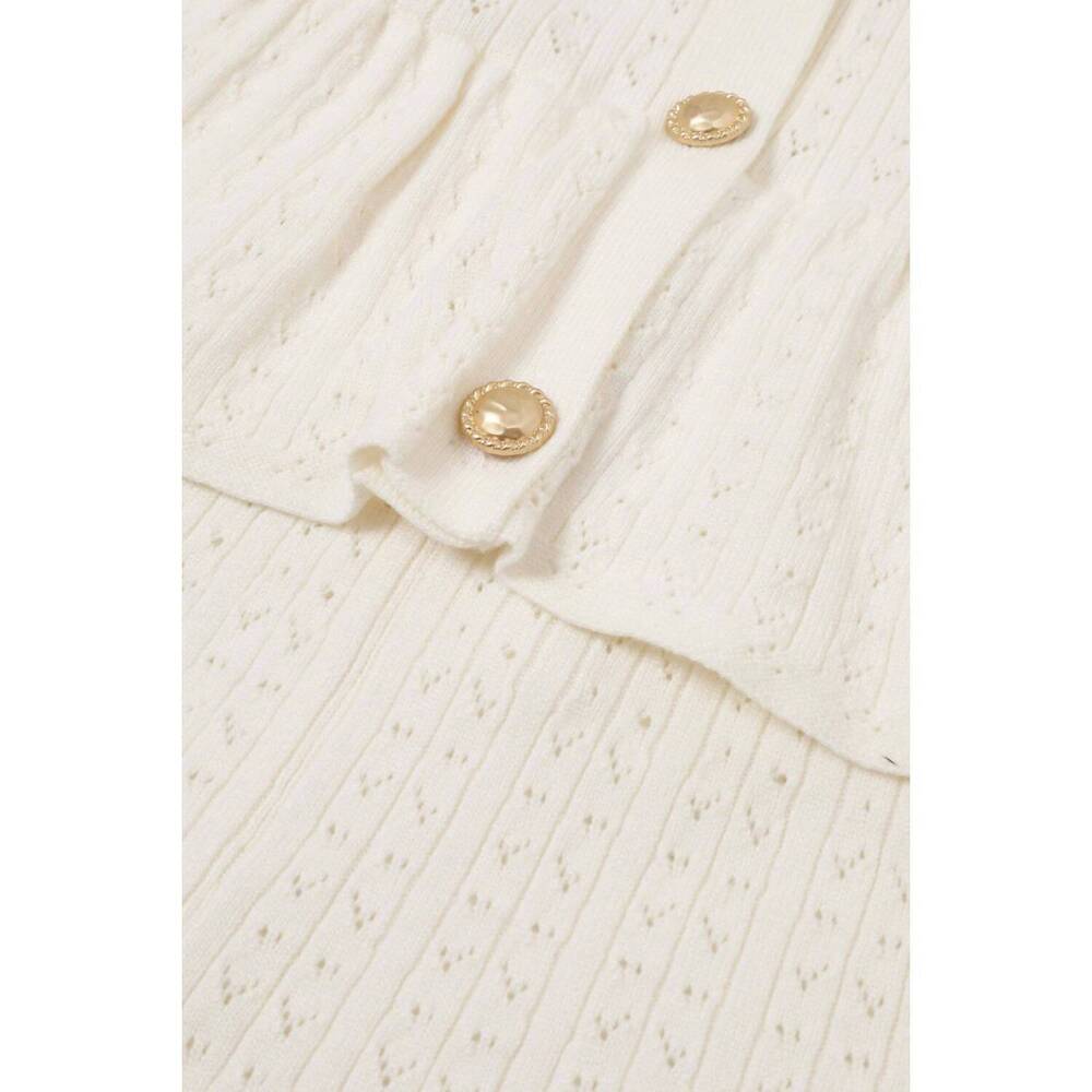 NEW RIVIR women's pointelle mini dress in white - Picture 6 of 6